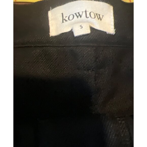 KOWTOW Odyssey Pant Wide Leg Black Organic Cotton Pants S - Picture 3 of 8